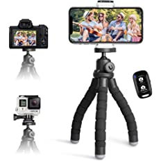 Selfie Stick Stativ, 360°Rotation 4 in 1 Selfiestick mit Fernbedienung Handy Selfie-Stange und Tragbar Monopod Handyhalter für iPhone 14/13/12/11 Pro/XS Max/XS/X/8/7, Samsung Smartphones